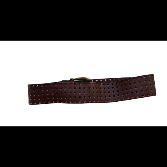 Linea Pella Dark Brown Leather Belt - Picture 3 of 8